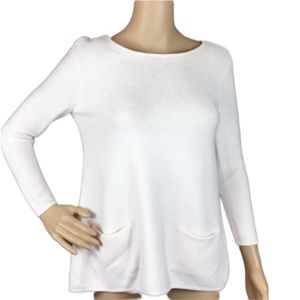 Lisa Todd cashmere blend crew neck /v-back sweater